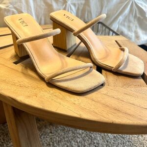 VICI Women's Tan Heeled Sandals